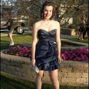 Navy blue homecoming dress